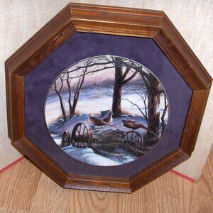 Terry Redlin framed Wild Wings Plate